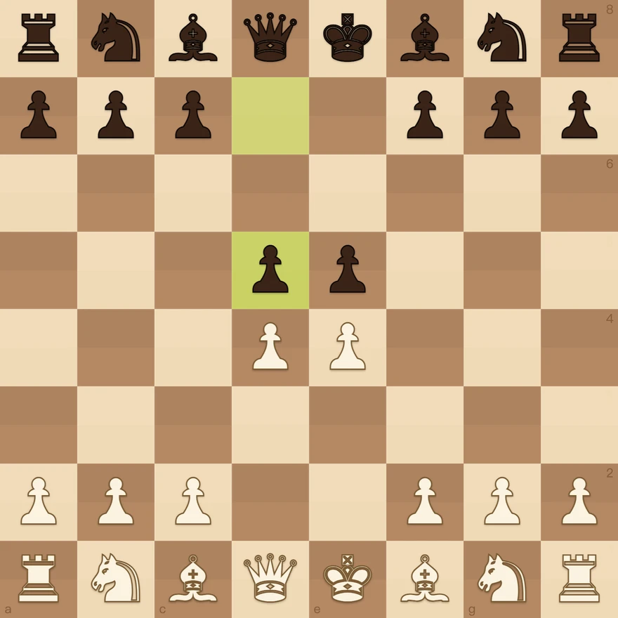 A chess game being reviewed move by move